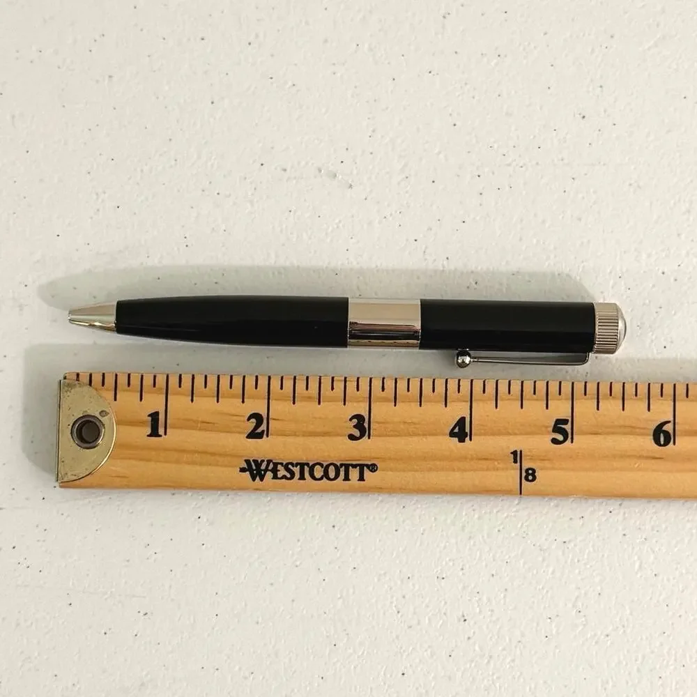 Romeo No.3 black/silver ballpoint pen wide barrel